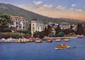 Opatija, atualmente Opatija na Croácia: Villas vistas do Porto, Sanatório Dr. Horvat, e outros (foto) de European Photographer