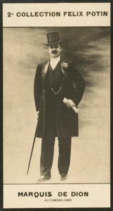 Albert-Jules-Felix-Philippe Marquês De Dion, Automobilismo de European Photographer