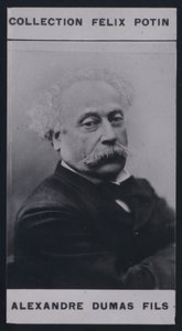 Alexandre Dumas Fils (1824-1895) (foto a p/b) de European Photographer