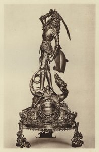 Berlim, Museu de Artes Decorativas, Relicário de São Jorge (foto a p/b) de European Photographer