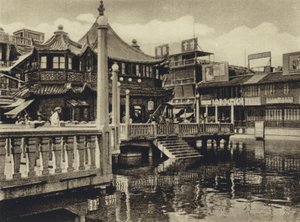 China, casa de chá em Xangai (foto a p/b) de European Photographer