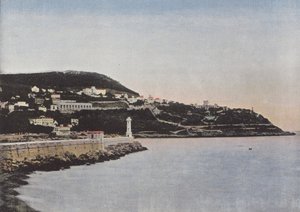 Nice entrada do porto e Mont Boron de European Photographer