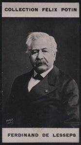 Ferdinand-Marie de Lesseps (1805-1894) (foto a p/b) de European Photographer