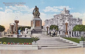 Havana, Cuba: Estátua de Luz Caballero (foto) de European Photographer