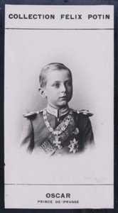 Oscar, Príncipe De Prusse (1888) (foto a p/b) de European Photographer
