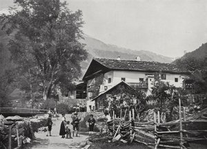 Sandwirt, Sandhof, no Vale do Passeier, terra natal de Andreas Hofer (foto a p/b) de European Photographer