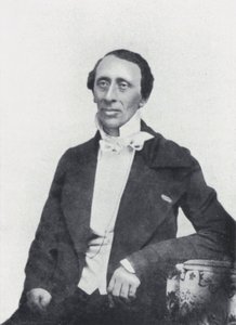 O poeta Hans Christian Andersen (foto a p/b) de European Photographer
