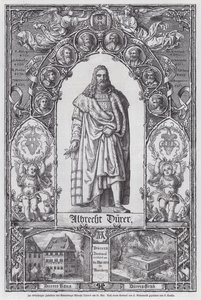 400º aniversário do nascimento do artista alemão Albrecht Durer (gravura) de European School