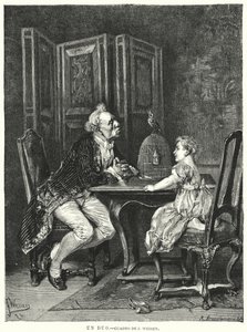 Um dueto (litho) de European School