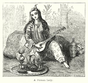 Uma Senhora Persa (gravura) de European School