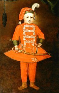 Um Jovem Espadachim (óleo sobre tela) de European School