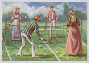 Um jogo de tênis de European School