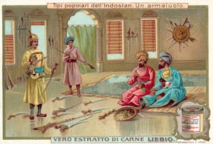 Um armeiro (chromolitho) de European School