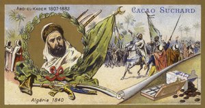 Abdelkader El Djezairi, santo sufi argelino e líder militar, 1840 de European School