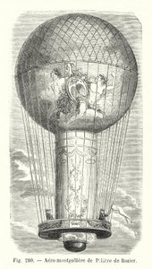 Aero-montgolfiere de Pilatre de Rozier (gravura) de European School