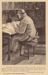 Alexander Kielland, autor norueguês (gravura) de European School