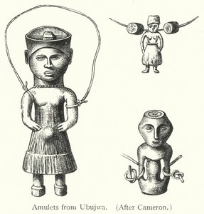 Amuletos de Ubujwa (gravura) de European School