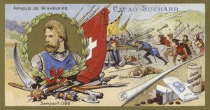 Arnold von Winkelried e a Batalha de Sempach, Suíça, 1386 de European School