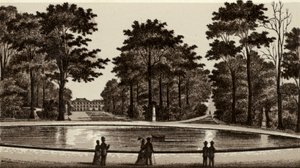 Bruxelles/Bruxelas: Vista do parque (litho) de European School