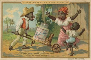 Desenhos animados africanos bem-vindos Leibig carne extrato de European School