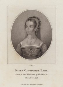 Catherine Parr, sexta esposa do rei Henrique VIII (gravura) de European School
