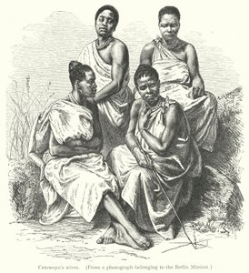 As esposas de Cetewayo (gravura) de European School