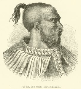 Chefe Maori, Nova Zelândia (gravura) de European School