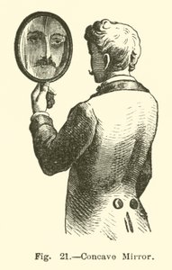 Espelho côncavo (gravura) de European School