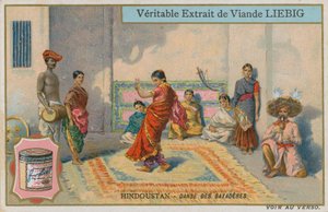 Dança das garotas dançando no Hindustão de European School