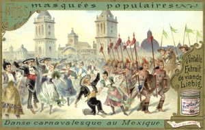 Dançando em um carnaval no México de European School