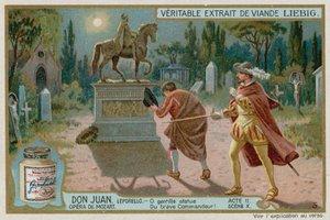 Don Giovanni convida a estátua do comensal para jantar de European School