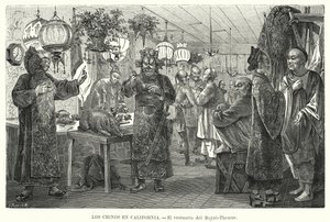 Camarim do Royal China Theatre, São Francisco, Califórnia, EUA (litho) de European School