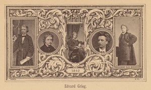Edvard Grieg, compositor norueguês (gravura) de European School