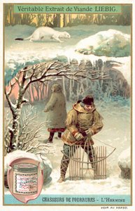 Armine trappers (chromolitho) de European School