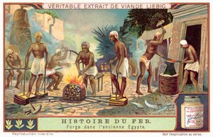 Forja no Antigo Egipto (chromolitho) de European School