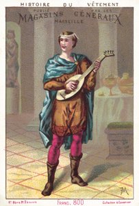 Frank, c 800 d.C. (cor litho) de European School