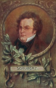 Franz Schubert, compositor austríaco (litografia a cores) de European School