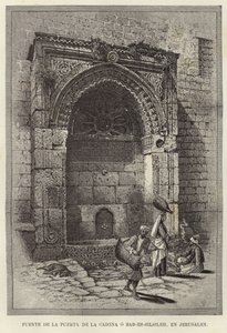 Fonte do Portão da Corrente ou Bab-Es-Silsileh, em Jerusalém de European School