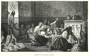 Funeral no Antigo Egipto (litho) de European School