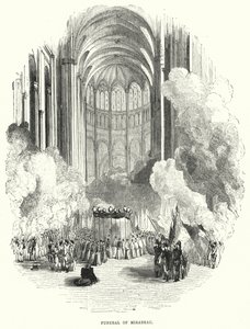 Funeral de Mirabeau (gravura) de European School