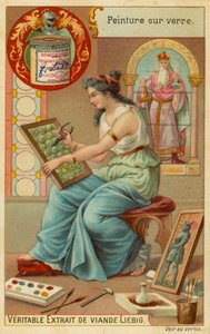 Pintura de vidro de European School