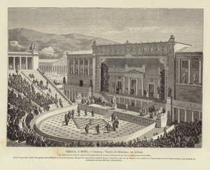 Grécia e Roma - Grécia: Teatro de Dionísio em Atenas de European School