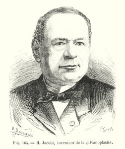 H Jacobi, inventor da galvanoplastia (gravação) de European School