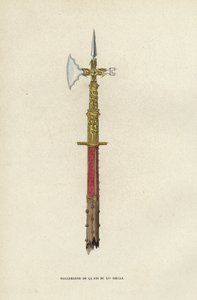 Hallebarde De La Fin Du XVe Siecle (gravação a cores) de European School