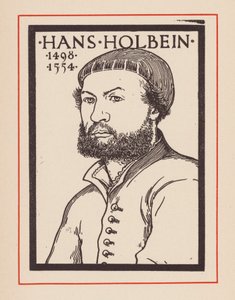 Hans Holbein, o Jovem, artista alemão (litografia) de European School