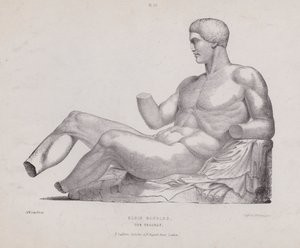 Ilustração para A Anatomia das Formas Externas do Homem: Elgin Marbles, The Theseus (litho) de European School