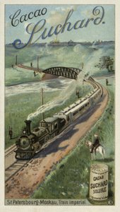 Trem imperial viajando entre São Petersburgo e Moscou, Rússia de European School