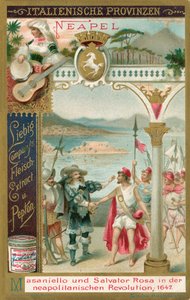 Províncias italianas, cartão Liebig, início do século XX (cromo) de European School