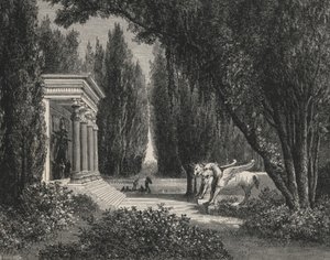 Jardin perse (gravura) de European School