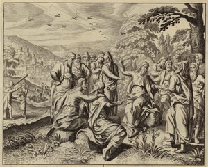 Jesus Cristo ensinando sobre o sábado (gravura) de European School